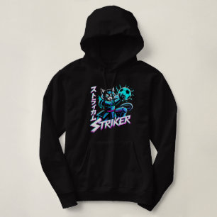 アニメゲーマーのためのVaporwave侍ストライカー猫 パーカ