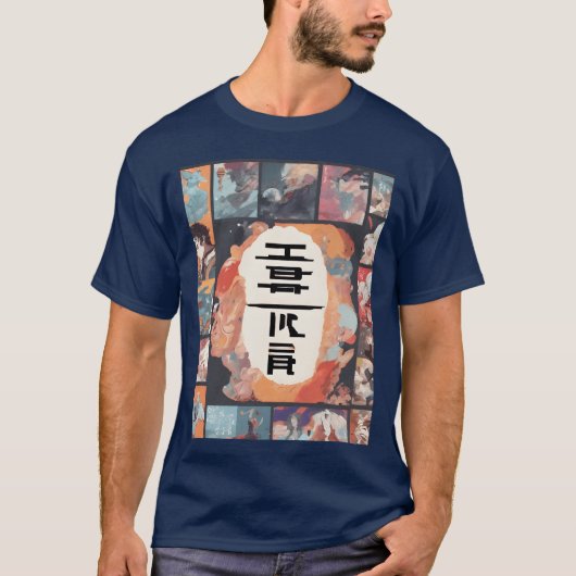 アニメコミック少女 Tシャツ (正面)