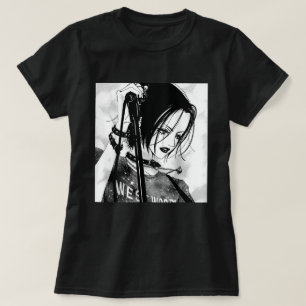 アニメゴシック女美和風大宅日本の Tシャツ