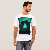 アニメサイバー・パンク柄グラフィックTシャツ Tシャツ (正面フル)