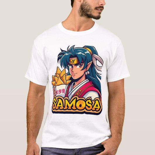 アニメサムライサモサラバーアート Tシャツ (正面)