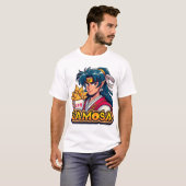 アニメサムライサモサラバーアート Tシャツ (正面フル)