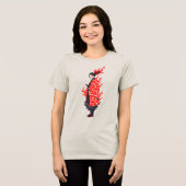 アニメサムライ炎の戦士 日本のアニメ トライブレンドTシャツ (正面全面)