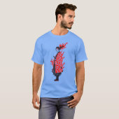 アニメサムライ炎の戦士 日本のアニメ Tシャツ (正面フル)