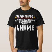 アニメシャツ日本かわいいアニメ日本マンガ Tシャツ (正面)