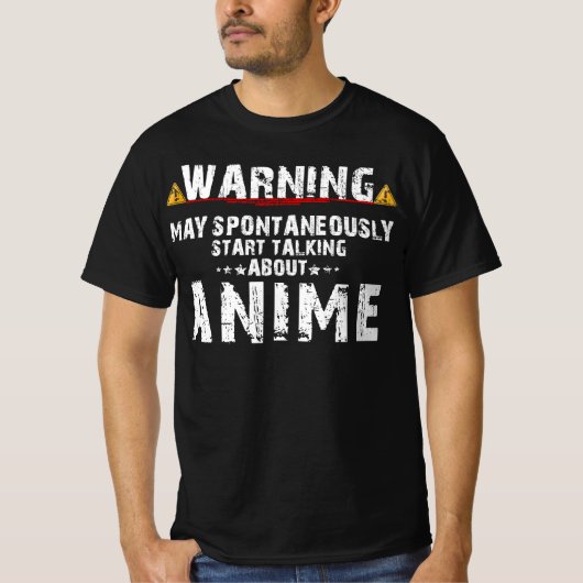 アニメシャツ日本かわいいアニメ日本マンガ Tシャツ (正面)