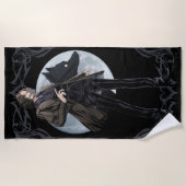 アニメシリウスブラックアニマグス ビーチタオル (正面)