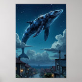 アニメスカイクジラ幻想壁アート ポスター (正面)