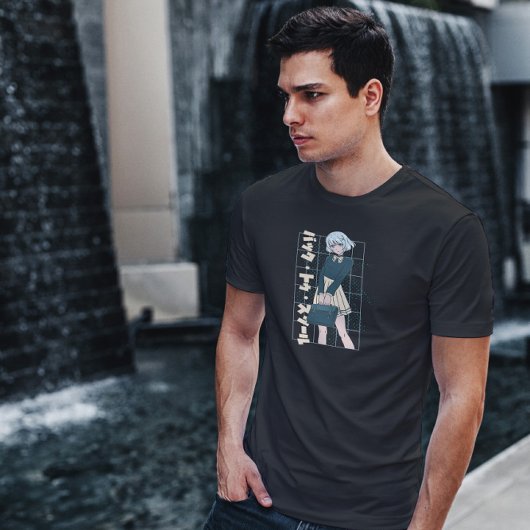 アニメスクールガールバッグ Tシャツ