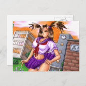 アニメスクールガール日記 ポストカード (正面/裏面)