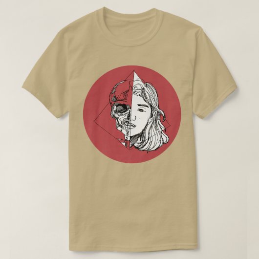 アニメスケリタ(日本国旗) Tシャツ (デザイン正面)