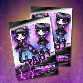 アニメスケーター女子バースデーパーティースカートボード