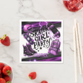 アニメスケーター女子バースデーパーティースカートボード スタンダードカクテルナプキン (インサイチュ)