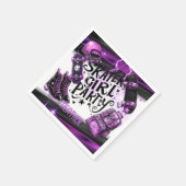 アニメスケーター女子バースデーパーティースカートボード スタンダードカクテルナプキン (角)