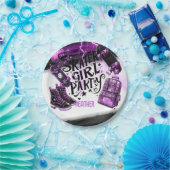 アニメスケーター女子バースデーパーティースカートボード ペーパープレート (パーティー)