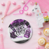 アニメスケーター女子バースデーパーティースカートボード ペーパープレート (パーティー)