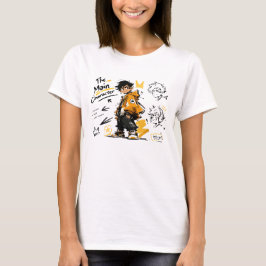 アニメスタイルの主役級クールアート Tシャツ