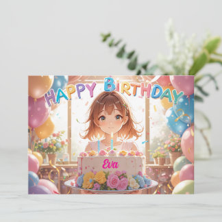 アニメスタイルの誕生日 bliss