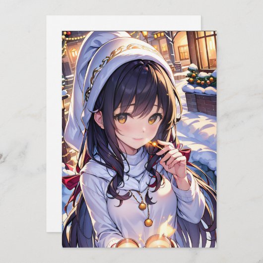 アニメスタイルクリスマスカード シーズンカード (正面/裏面)