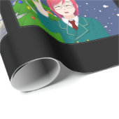 アニメスタイルクリスマスラッピング紙 ラッピングペーパー (ロールコーナー)