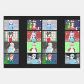 アニメスタイルクリスマス/ホリデーラッピング紙 ラッピングペーパーシート (正面3)