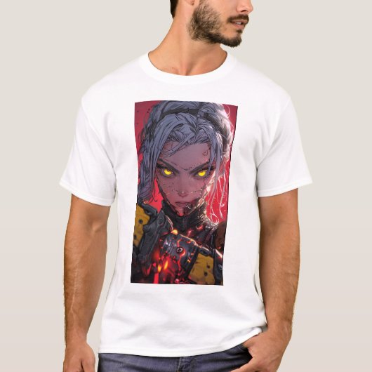 アニメスタイルコンセプトアートTシャツ Tシャツ (正面)