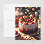 アニメスタイルストロベリーケーキナイトタイムホリデー ポストカード (正面/裏面)