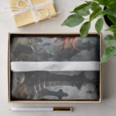 アニメスタイルハロウィーン気分の不気味な女の子 薄葉紙 (ギフト)