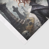 アニメスタイルハロウィーン気分の不気味な女の子 薄葉紙 (詳細)