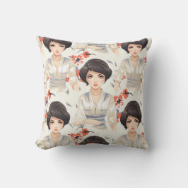 アニメスタイル女性 クッション