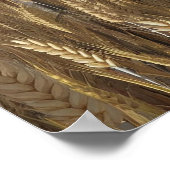 アニメスタイル描写3Dの秋の山花花花束 ポスター (角)