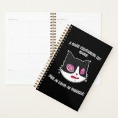 アニメスタイル熱狂する猫の目と文字 プランナー手帳 (ディスプレー)