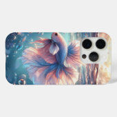 アニメスタイル真珠ハーフムーンベッタ Case-Mate iPhoneケース (裏面 (横))