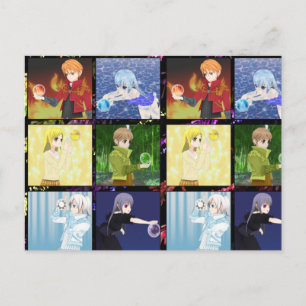 アニメスタイル要素はがき ポストカード