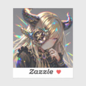 アニメスチームパンク角化美しいwithスターモノクル シール (シート)