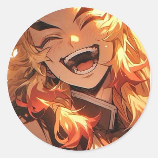 アニメステッカー ラウンドシール (正面)