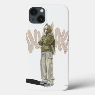 アニメストリートウェア: クールな都会の少年ケース iPhone 13ケース