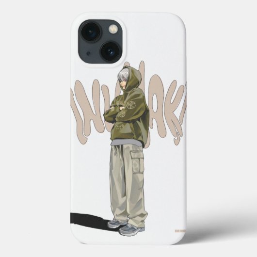 アニメストリートウェア: クールな都会の少年ケース Case-Mate iPhoneケース (裏面)