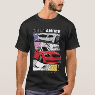 アニメストリートレーシングカーイラストアート Tシャツ
