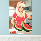 アニメストレッチキャンバス印刷 キャンバスプリント (インサイチュ (ウッドフロア))