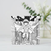 アニメスーパーヒーロー少年 | キッズカラーリング セーブザデート (スタンド正面)