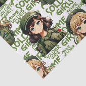 アニメソルジャーガールズパターンデザイン 薄葉紙 (詳細)