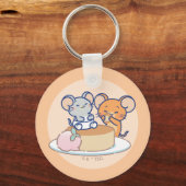 アニメタフィーとジェリー・チーズケーキ キーホルダー (正面)