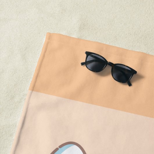 アニメタフィーとジェリー・チーズケーキ ビーチタオル (インサイチュ)