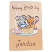 アニメタフィーとジェリー・チーズケーキ ミディアムペーパーバッグ (正面)