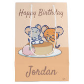 アニメタフィーとジェリー・チーズケーキ ミディアムペーパーバッグ (裏面)