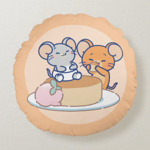 アニメタフィーとジェリー・チーズケーキ ラウンドクッション