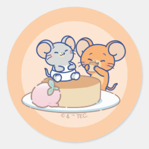 アニメタフィーとジェリー・チーズケーキ ラウンドシール
