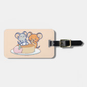 アニメタフィーとジェリー・チーズケーキ ラゲッジタグ (正面横)