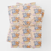 アニメタフィーとジェリー・チーズケーキ ラッピングペーパーシート (インサイチュ)